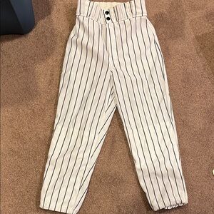 Striped High-Waisted athletic Pants for teens